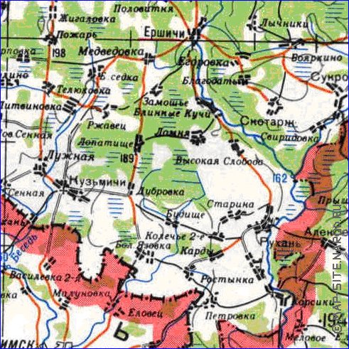 carte de Oblast de Smolensk