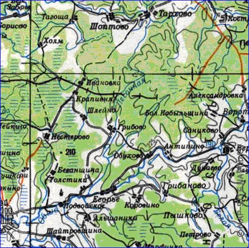 carte de Oblast de Smolensk