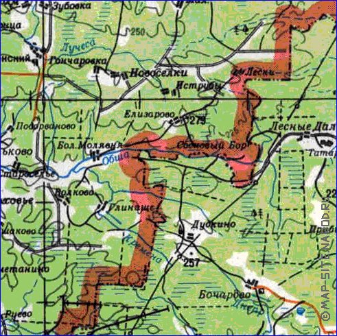 carte de Oblast de Smolensk