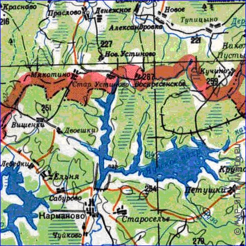 carte de Oblast de Smolensk