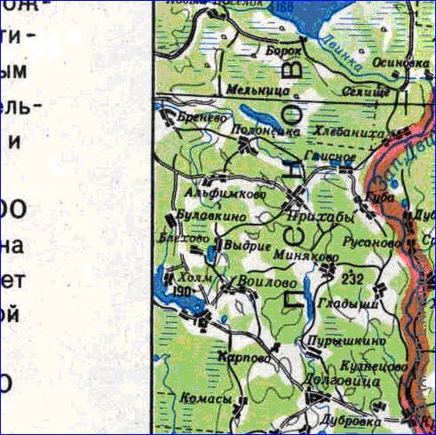 carte de Oblast de Smolensk