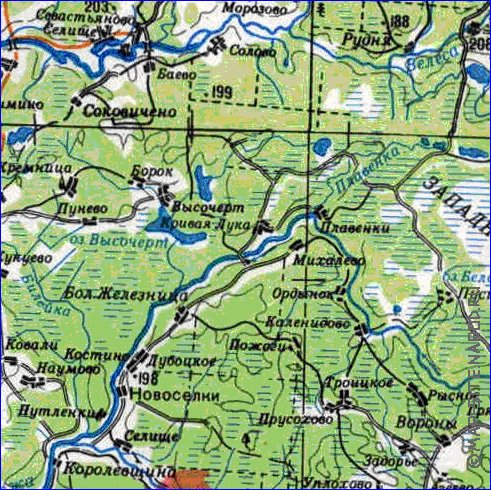 carte de Oblast de Smolensk