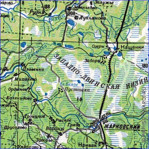 carte de Oblast de Smolensk