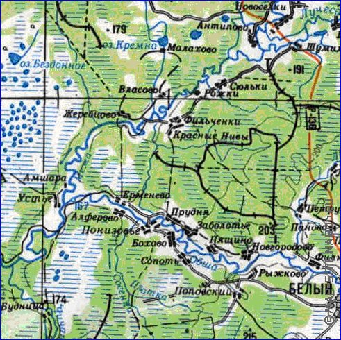 carte de Oblast de Smolensk