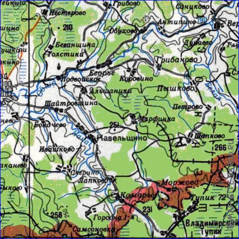 carte de Oblast de Smolensk