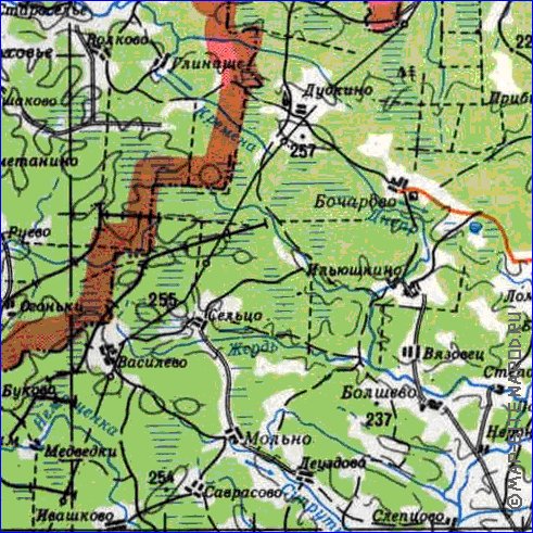 carte de Oblast de Smolensk