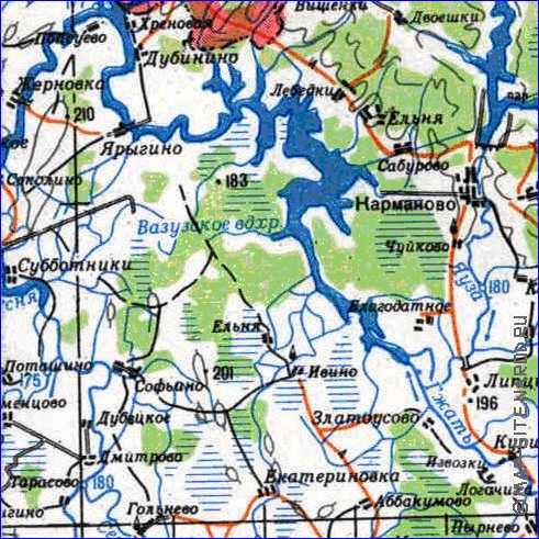 carte de Oblast de Smolensk