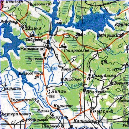 carte de Oblast de Smolensk