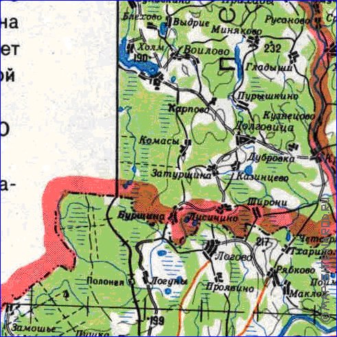 carte de Oblast de Smolensk