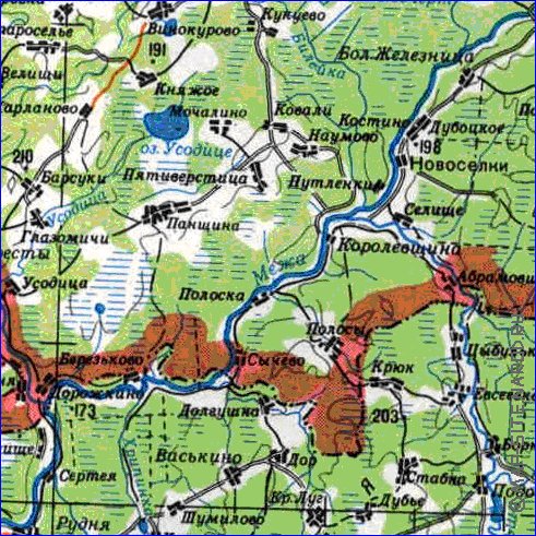 carte de Oblast de Smolensk