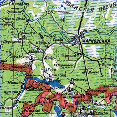 carte de Oblast de Smolensk