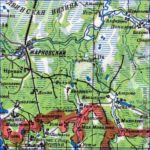 carte de Oblast de Smolensk