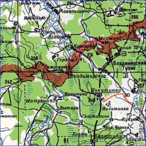 carte de Oblast de Smolensk