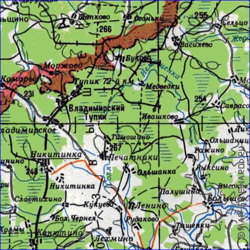 carte de Oblast de Smolensk