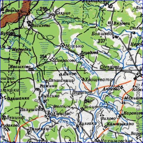 carte de Oblast de Smolensk