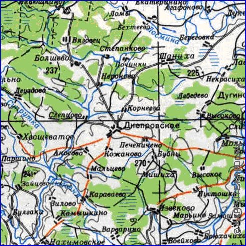 carte de Oblast de Smolensk