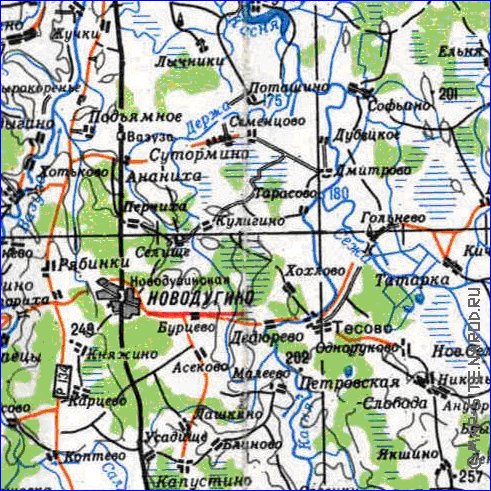 carte de Oblast de Smolensk