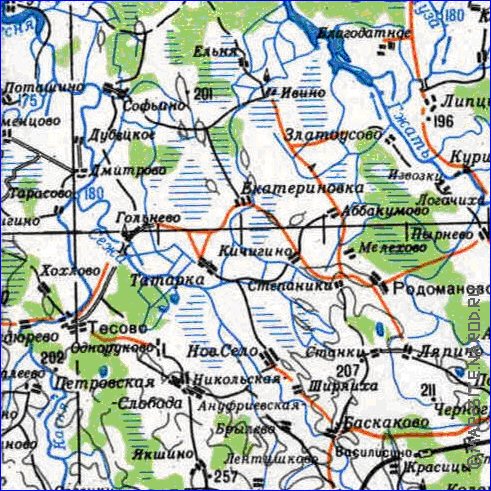 carte de Oblast de Smolensk