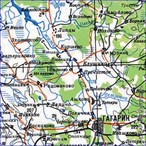 carte de Oblast de Smolensk