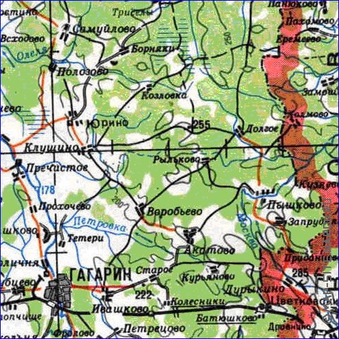 carte de Oblast de Smolensk