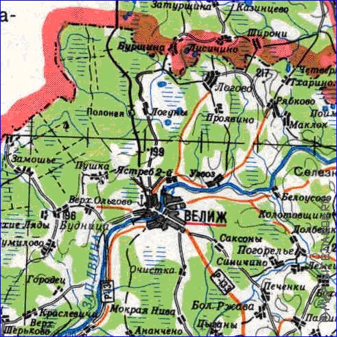 carte de Oblast de Smolensk