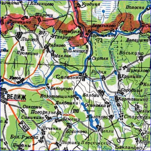 carte de Oblast de Smolensk