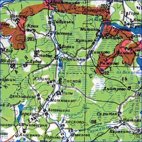 carte de Oblast de Smolensk