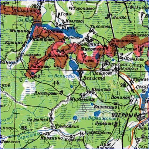 carte de Oblast de Smolensk