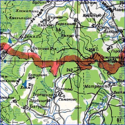 carte de Oblast de Smolensk