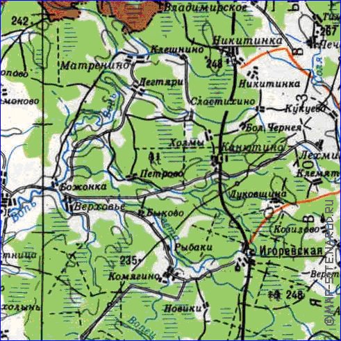 carte de Oblast de Smolensk