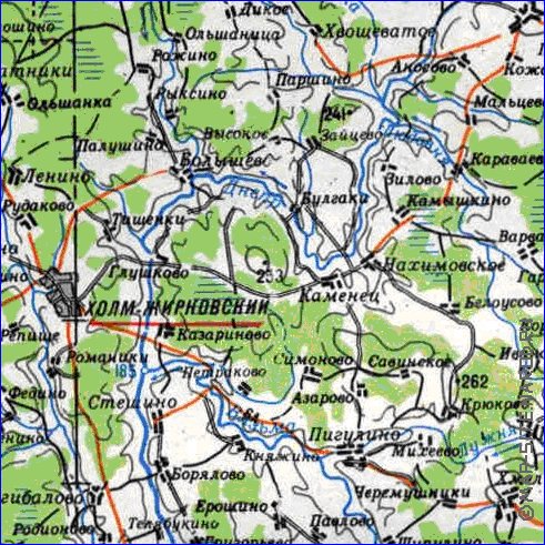 carte de Oblast de Smolensk