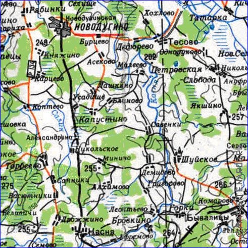 carte de Oblast de Smolensk