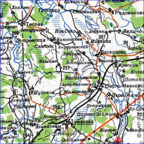 carte de Oblast de Smolensk