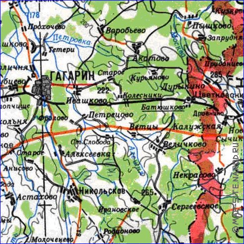 carte de Oblast de Smolensk