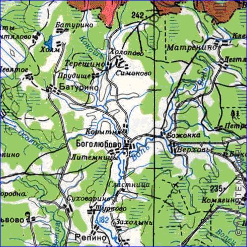 carte de Oblast de Smolensk