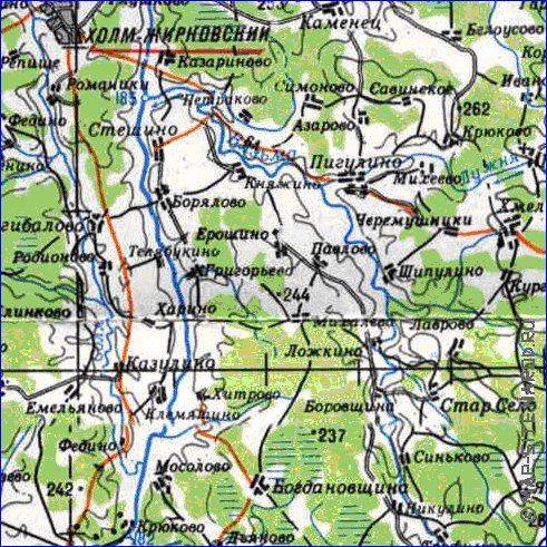 carte de Oblast de Smolensk