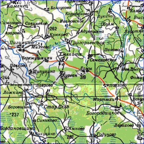 carte de Oblast de Smolensk