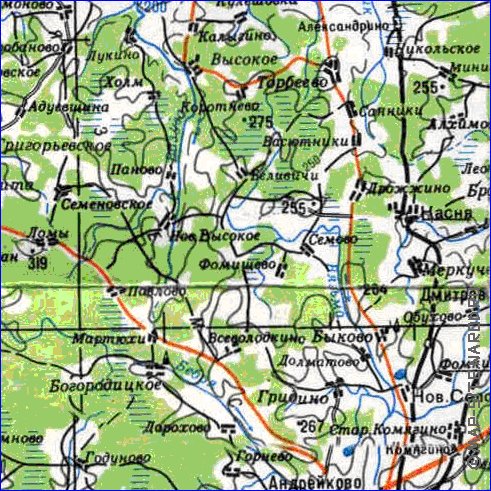 carte de Oblast de Smolensk