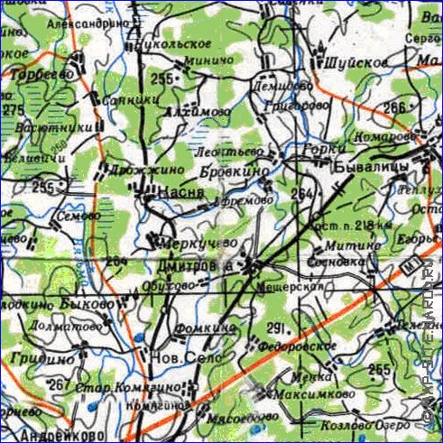 carte de Oblast de Smolensk