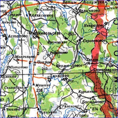 carte de Oblast de Smolensk