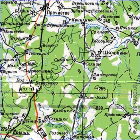 carte de Oblast de Smolensk