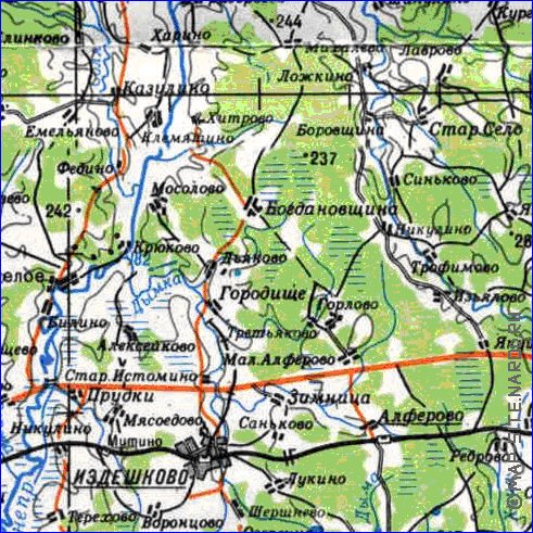 carte de Oblast de Smolensk