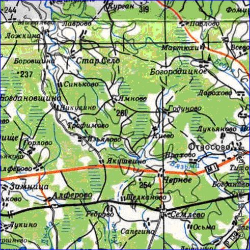 carte de Oblast de Smolensk