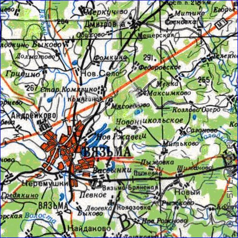 carte de Oblast de Smolensk