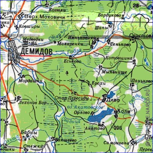 carte de Oblast de Smolensk