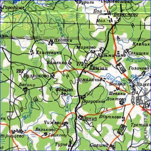 carte de Oblast de Smolensk