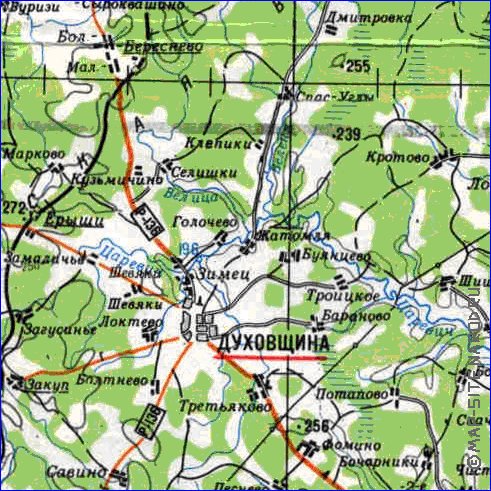 carte de Oblast de Smolensk