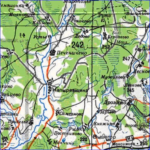 carte de Oblast de Smolensk