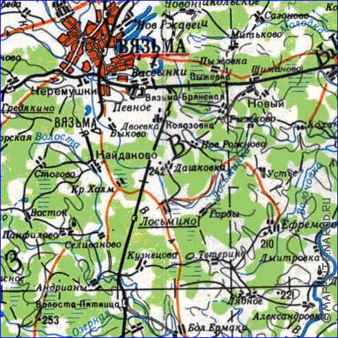 carte de Oblast de Smolensk