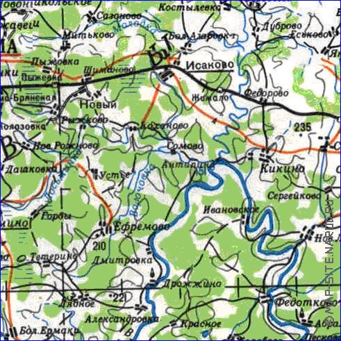 carte de Oblast de Smolensk